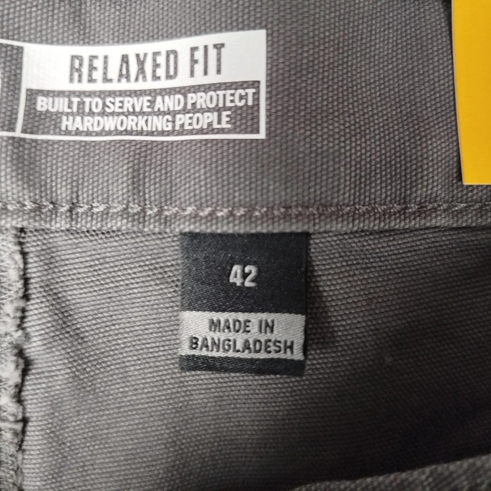 Carhartt Rugged Flex Work Canvas Work Relaxed‎ Fit Gray Shorts Mens 42 BS2514-M